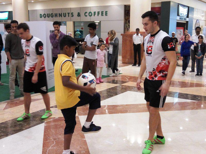 2ID - FOOTBALL FREESTYLERS FOR PUBLIC EVENT IN ABU DHABI