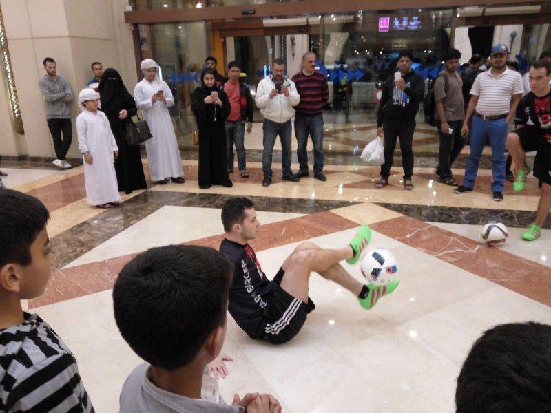 4 - FOOTBALL FREESTYLERS FOR PUBLIC EVENT IN ABU DHABI
