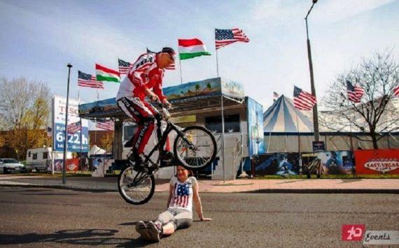 Bike act in Dubai