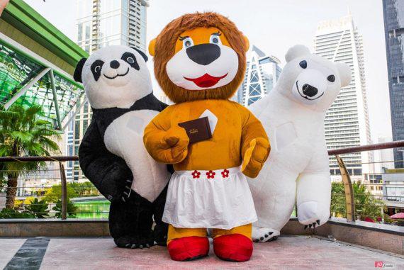 Mascots - inflatable characters in Dubai