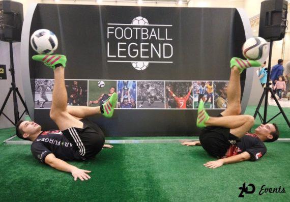 Promotion act football freestylers in the UAE