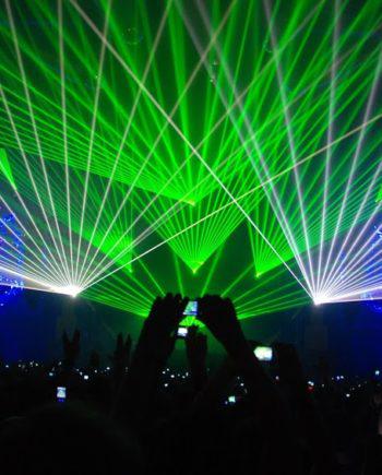 Laser beams in Dubai