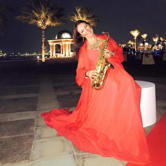 Saxophone player in the UAE