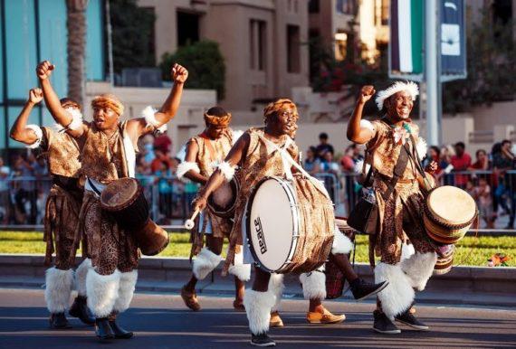 African drummers in Dubai