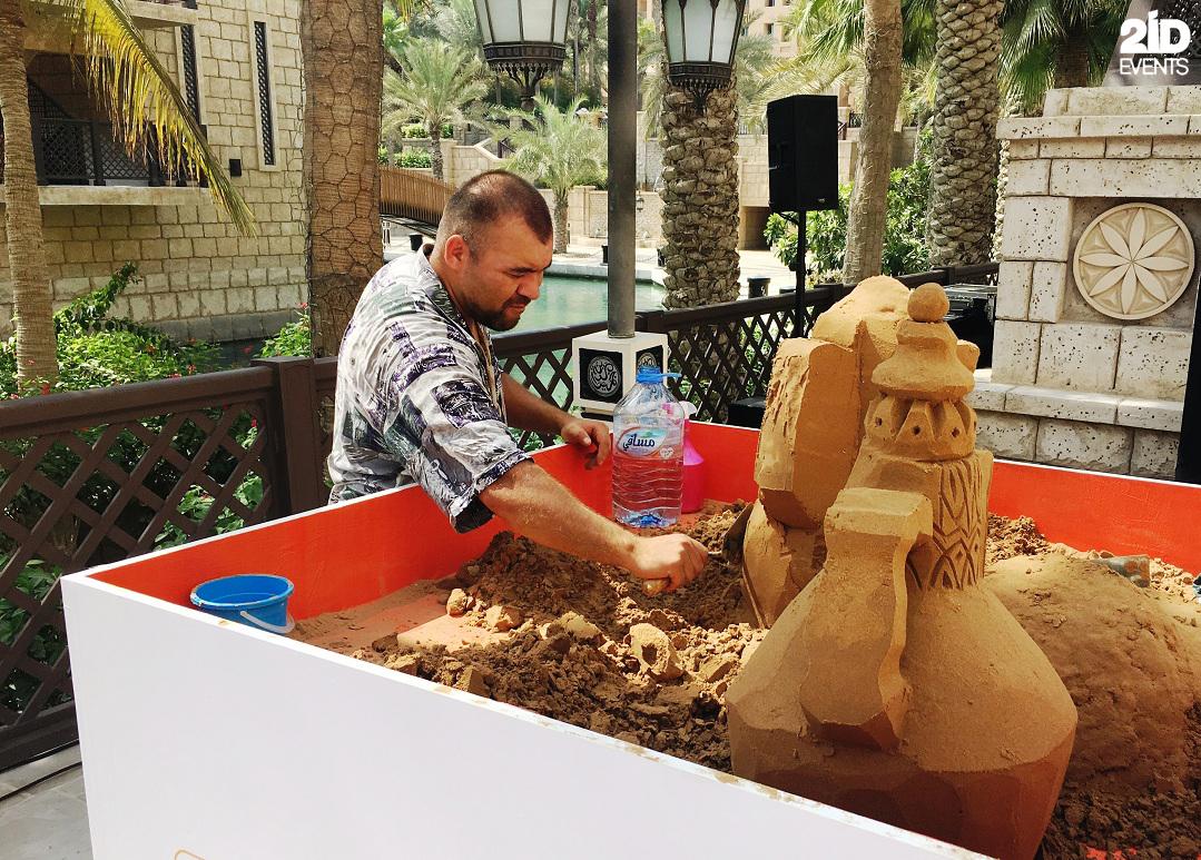 2ID - SAND SCULPTURE FOR THE ARABIC CULTURE EVENT