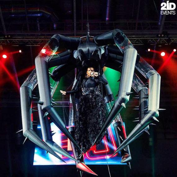 Spider woman in Dubai