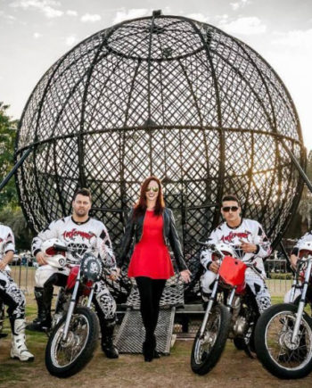 Steel Globe Motorcycle Stunt Show in Dubai