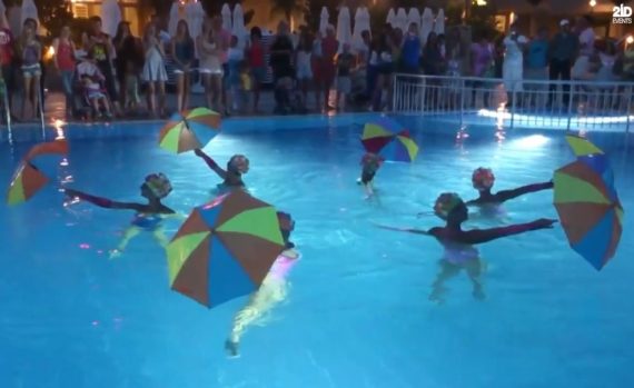 Female Synchronized Swimmers Group in Dubai