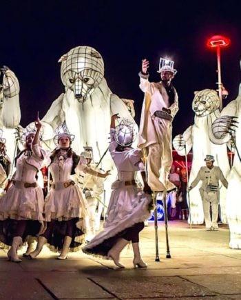 Futuristic Bears Parade in Dubai