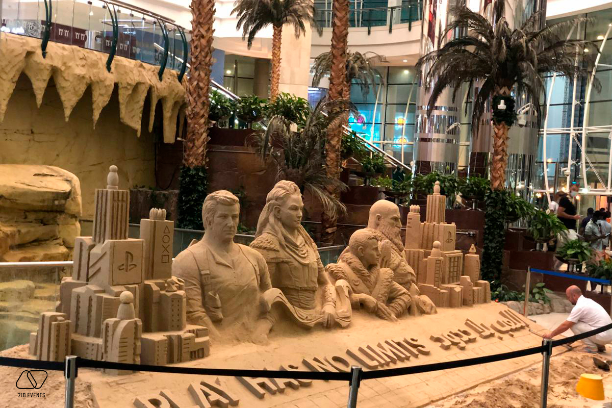 SAND SCULPTURE IN QATAR 1 - SAND SCULPTURE FOR PROMOTIONAL EVENT IN QATAR