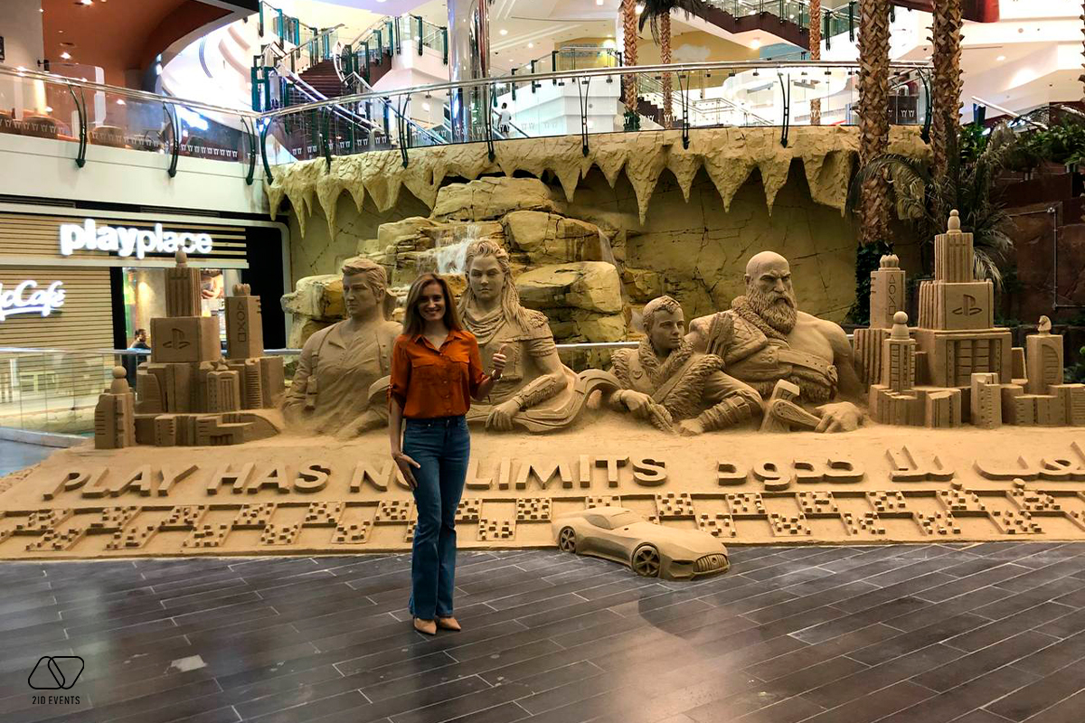 SAND SCULPTURE IN QATAR 2 - SAND SCULPTURE FOR PROMOTIONAL EVENT IN QATAR