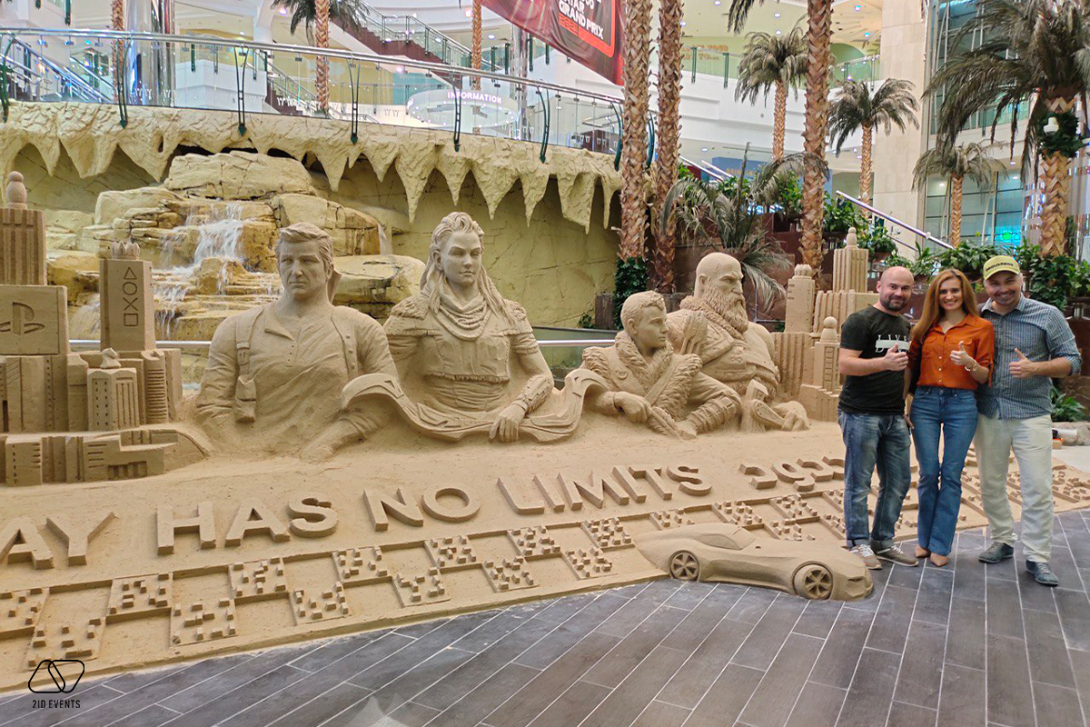 SAND SCULPTURE IN QATAR 3 - SAND SCULPTURE FOR PROMOTIONAL EVENT IN QATAR