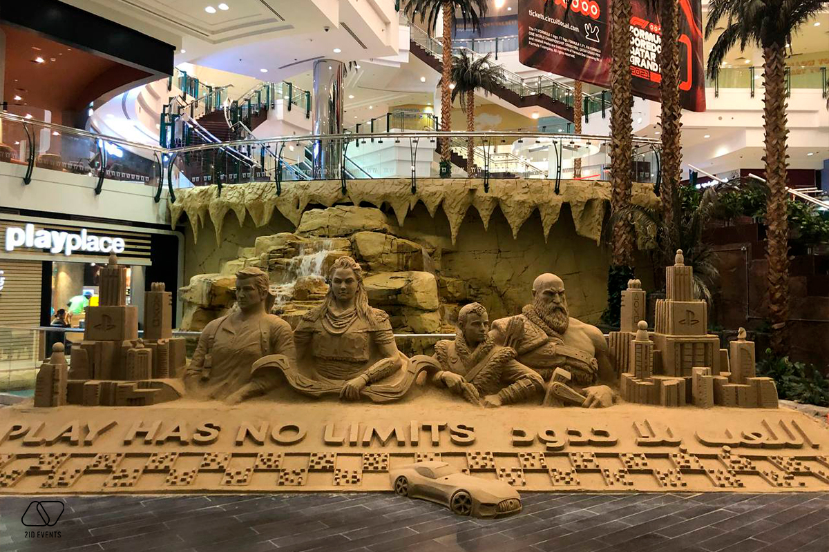 SAND SCULPTURE IN QATAR 6 - SAND SCULPTURE FOR PROMOTIONAL EVENT IN QATAR