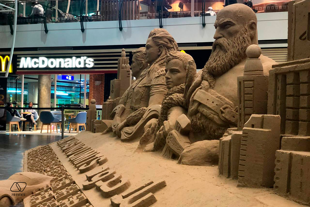 SAND SCULPTURE IN QATAR 7 - SAND SCULPTURE FOR PROMOTIONAL EVENT IN QATAR