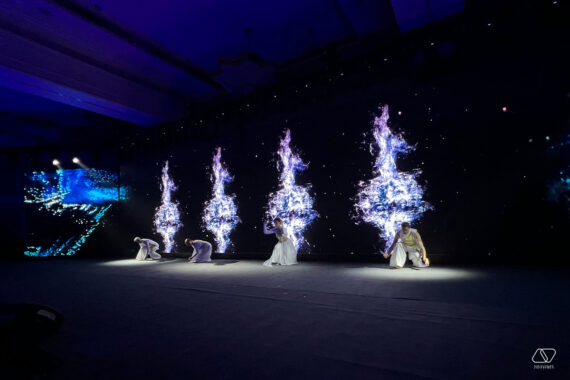 INTERACTIVE DANCE PERFORMANCE FOR THE MIDEA PRODUCT LAUNCH 3 570x380 - INTERACTIVE DANCE PERFORMANCE WITH VIDEO PROJECTION