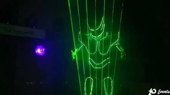 Laserman show in the UAE