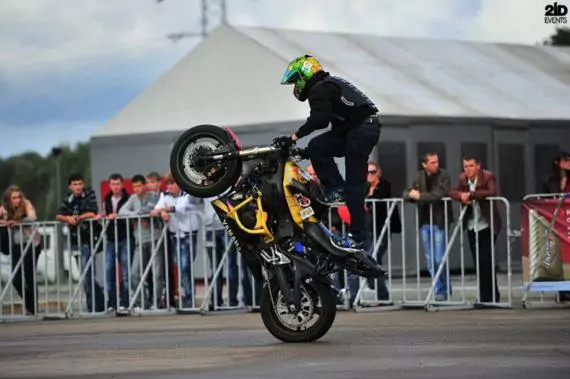 Motorbike stunt show in Dubai